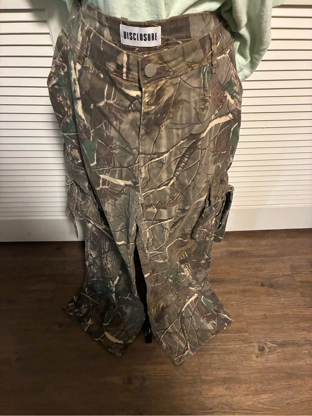 Women’s Camouflage Boot Cut Cargo Pants - Green Camo